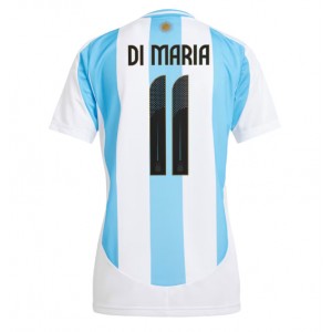 Fotbalové Dres Argentina Angel Di Maria #11 Dámské Domácí Oblečení Copa America 2024 Krátký Rukáv